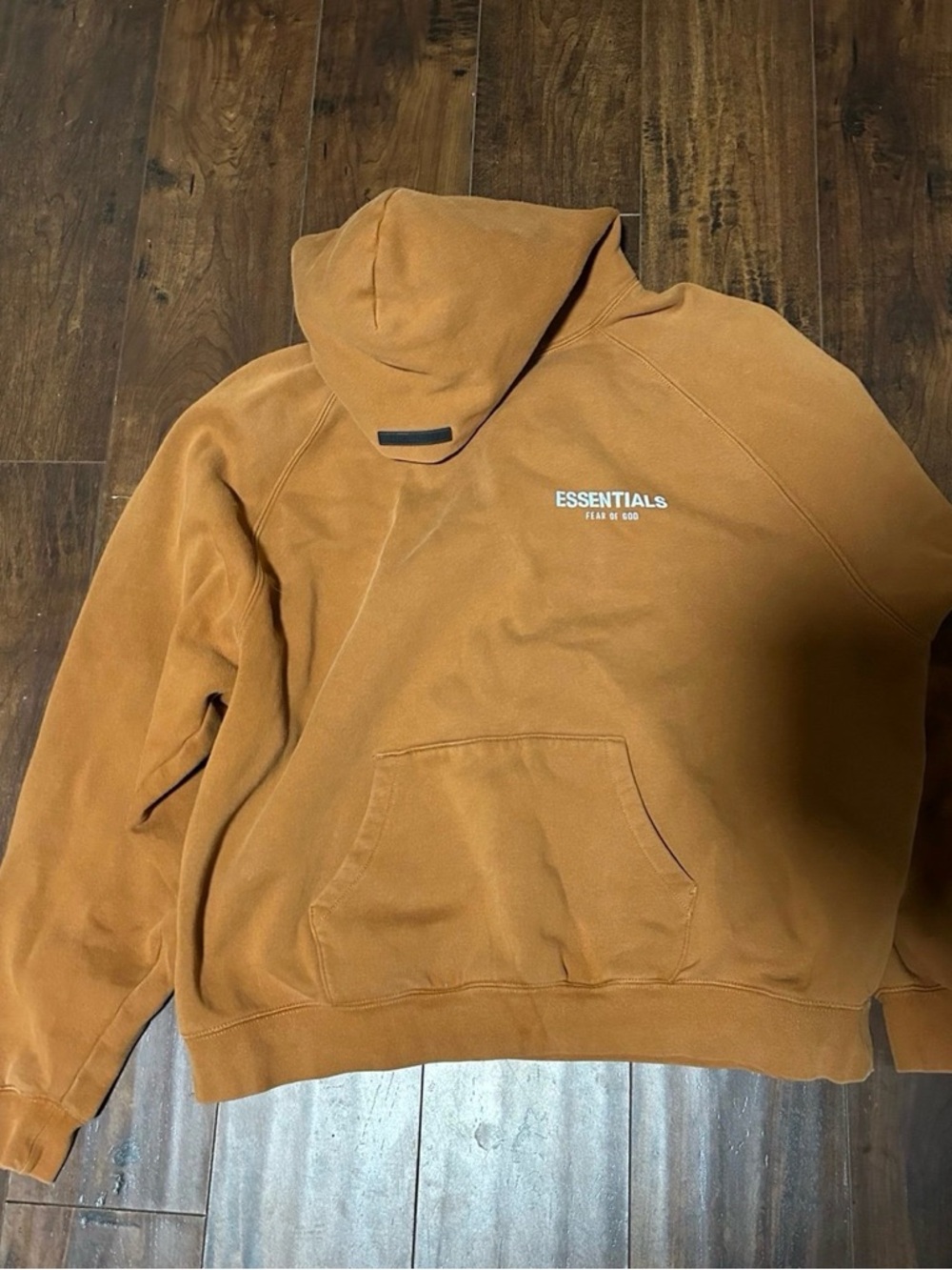 Essentials Rust Brown Pullover Hoodie
